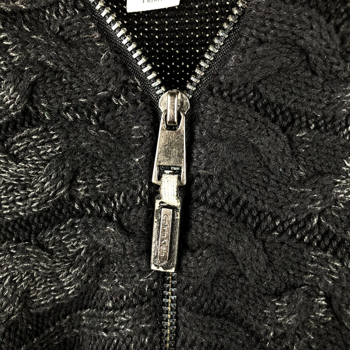 Calvin Klein Driver's Knit Sweater, Men's Size L cotton black type Vintage Second Hand