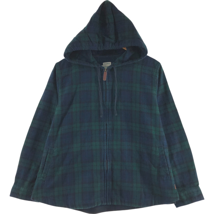 LLBean RELAXED FIT Blackwatch Check Cotton Parka Men's XL /eaa489728