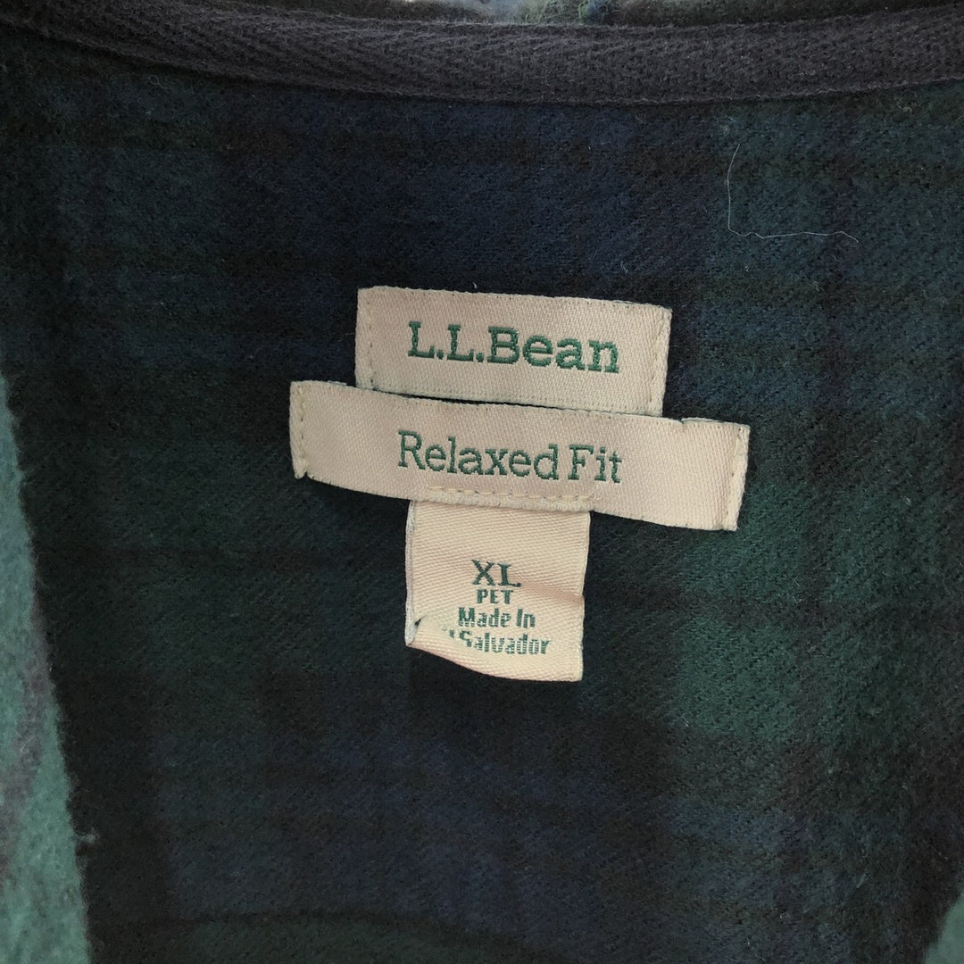 LLBean RELAXED FIT Blackwatch Check Cotton Parka Men's XL /eaa489728