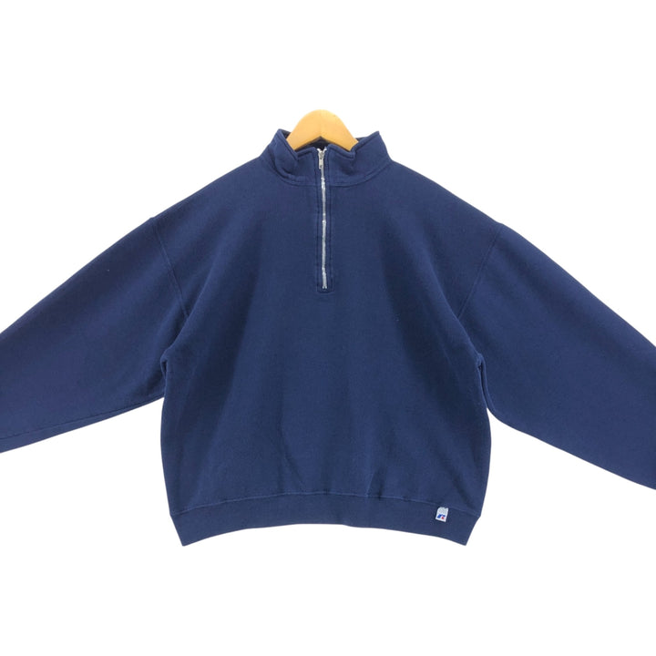 00'S Russell DRI-POWER Half Zip Sweatshirt Trainer Men's L size /eaa489756