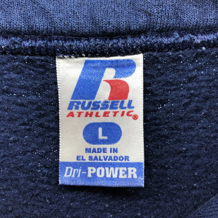 00'S Russell DRI-POWER Half Zip Sweatshirt Trainer Men's L size /eaa489756