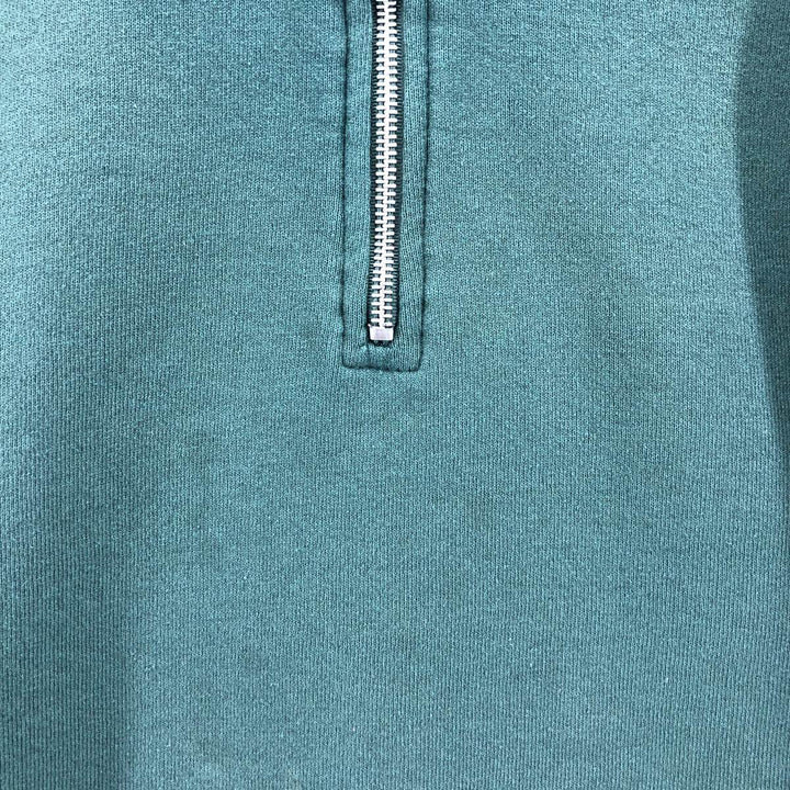 2000'S Russell DRI-POWER Half-Zip Sweatshirt, Men's XL polyester green type Vintage Second Hand