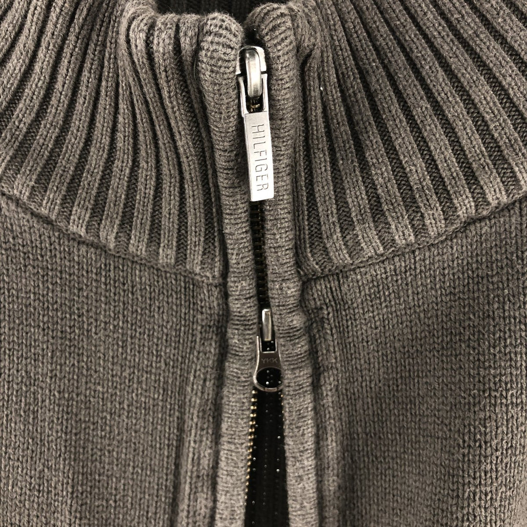 Tommy Hilfiger Driver's Knit Sweater, Men's Size L cotton brown type Vintage Second Hand