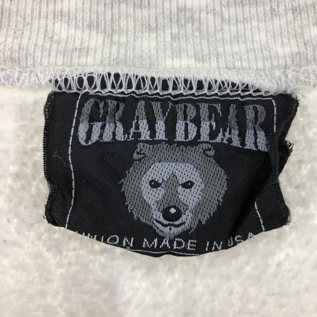 90'S GRAYBEAR reverse weave type printed sweatshirt, made in USA, men's XXL equivalent, vintage /eaa489814