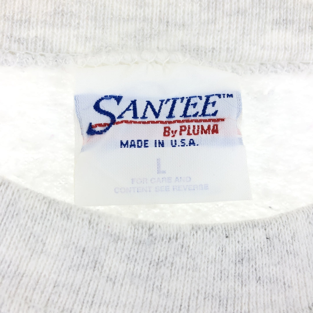 90'S SANTEE printed sweatshirt, made in USA, men's size L, vintage /eaa489818