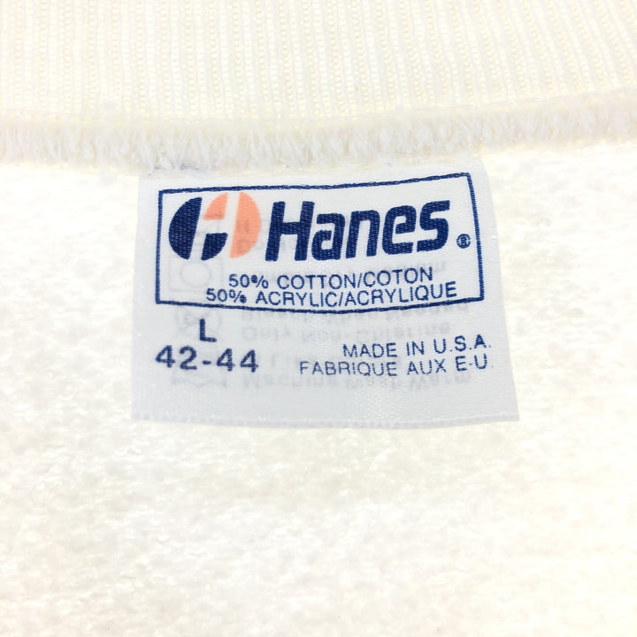 80'S Hanes printed sweatshirt, made in USA, men's size L, vintage /eaa489833