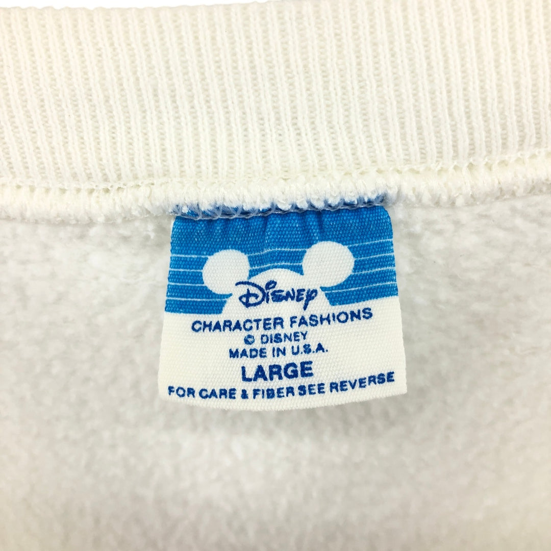 80'S Disney Character Sweatshirt, Made in USA, Men's L size /eaa489838