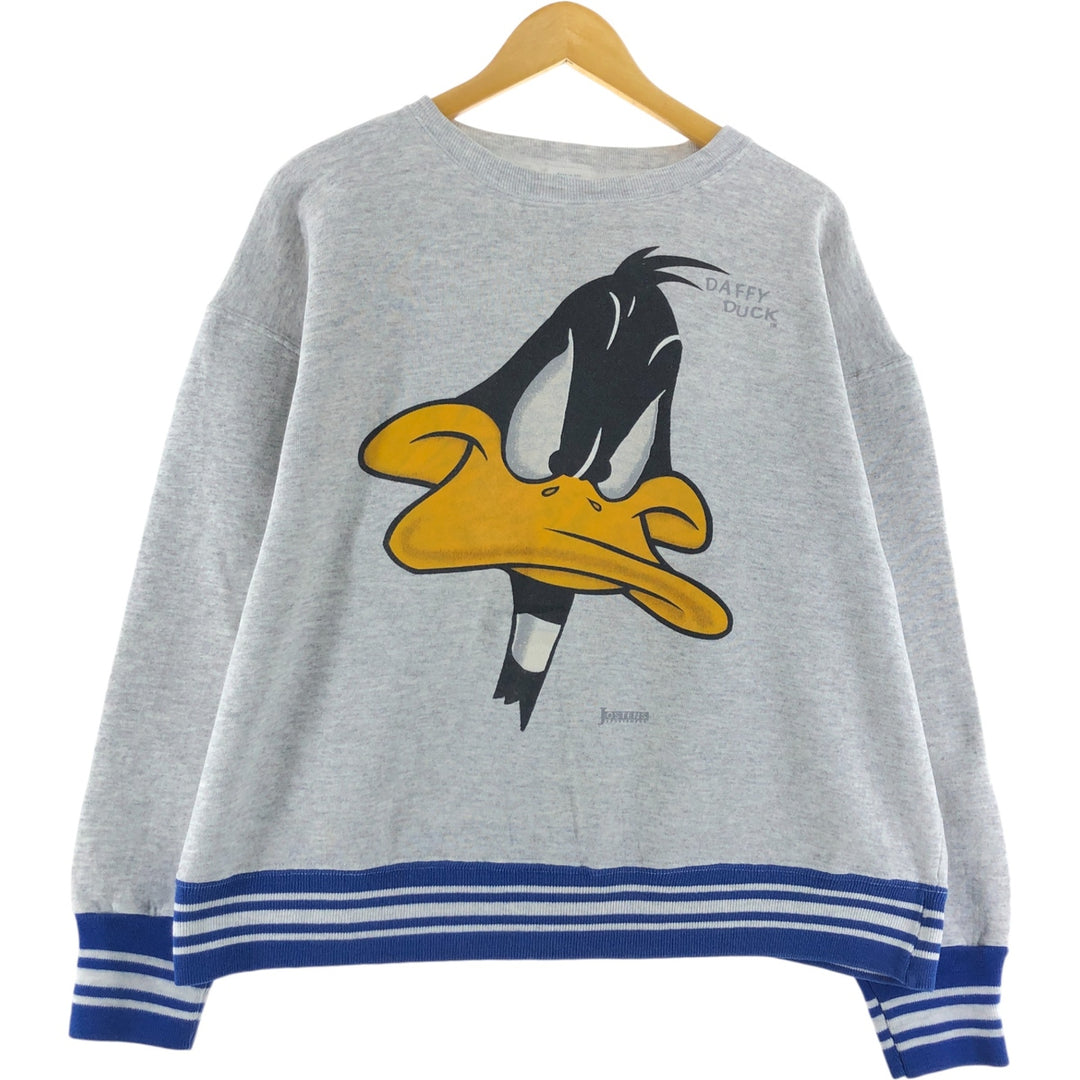 90'S ARTEX Looney Tunes Daffy Duck character sweatshirt, made in USA, men's XL size /eaa489851