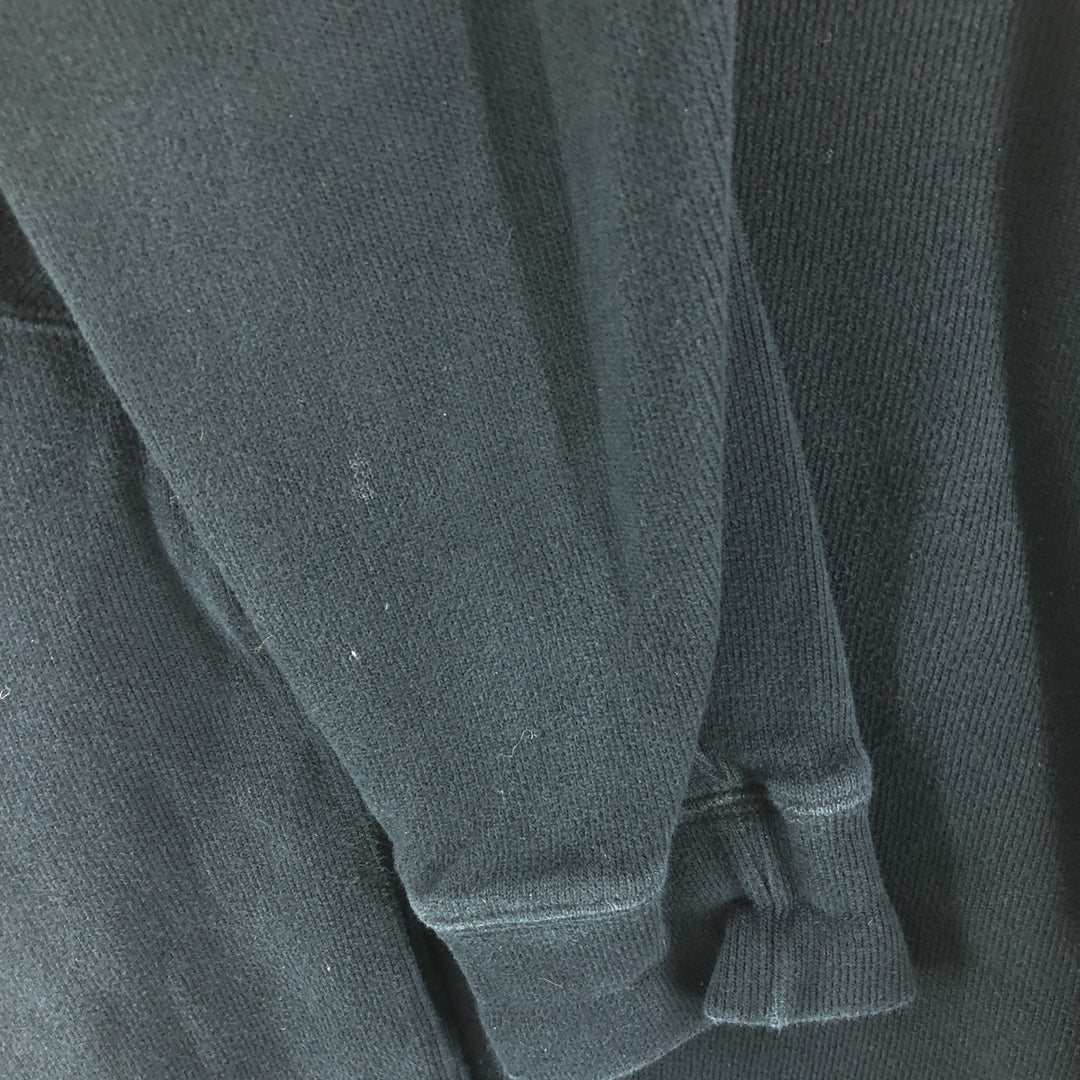 Ralph Lauren POLO by Ralph Lauren Half-Zip Sweatshirt, Men's Size L cotton black type Vintage Second Hand