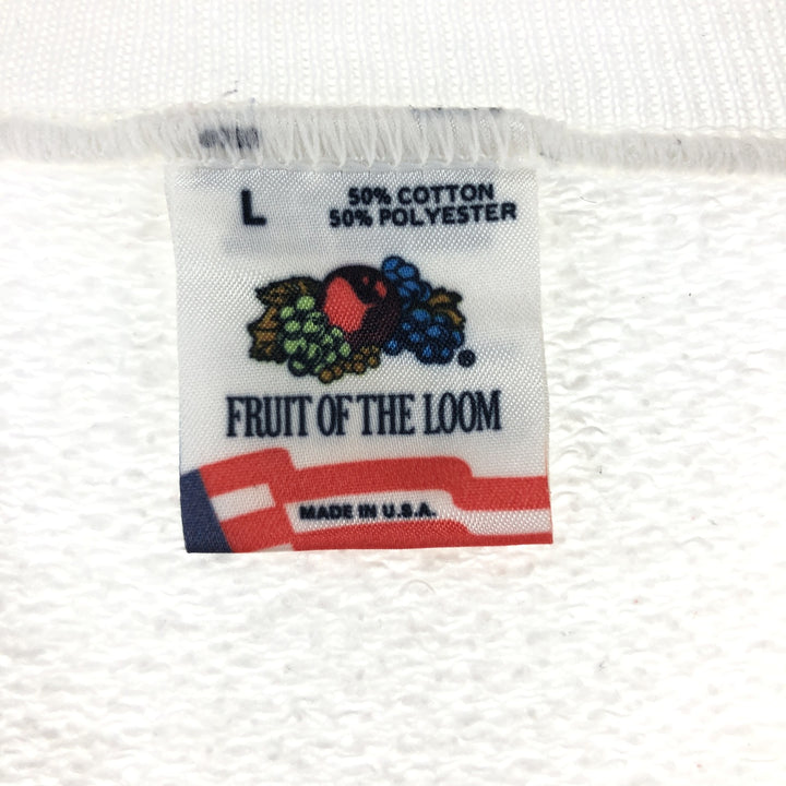 90'S Fruit of the Loom printed sweatshirt, made in the USA, men's size L, vintage /eaa489880