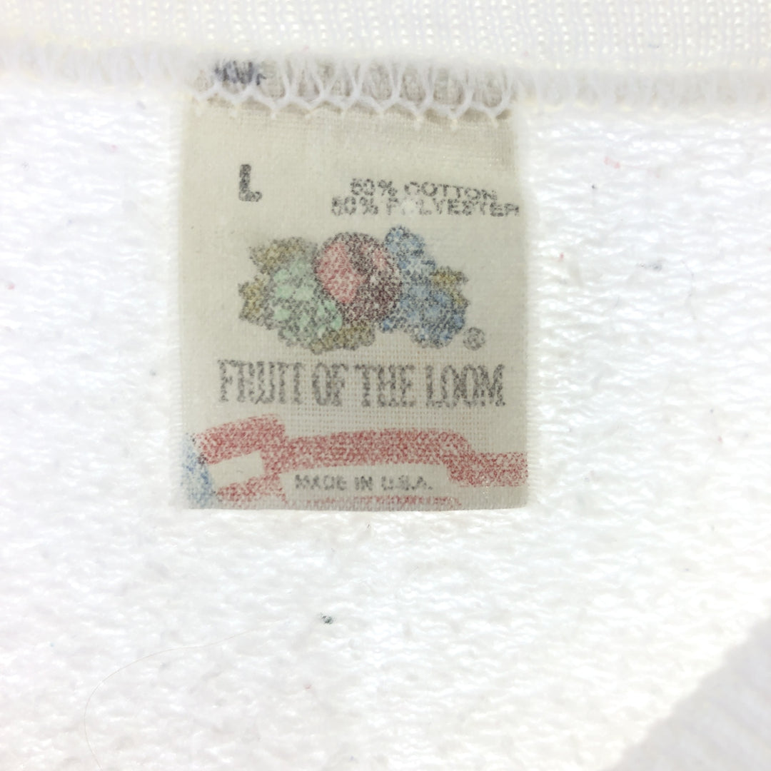 90'S Fruit of the Loom printed sweatshirt, made in the USA, men's size L, vintage /eaa489881