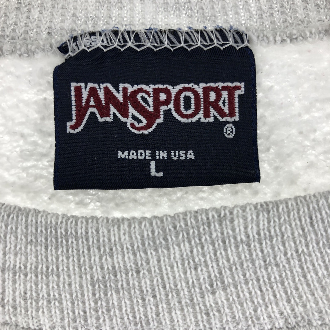 90'S Jansport College Sweatshirt, Made in USA, Men's L size, Vintage /eaa489886