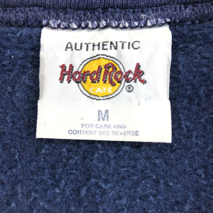 HARD ROCK CAFE HOLLYWOOD Half-Zip Sweatshirt Trainer Men's M size /eaa489921