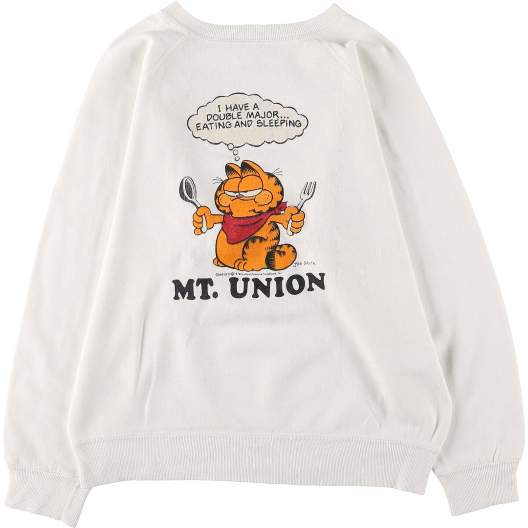 70'S GARFIELD Garfield character sweatshirt, sweatshirt, men's size S, vintage / eaa489965