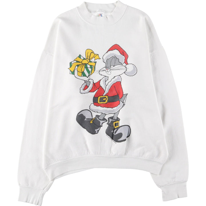 90'S Fruit of the Loom Looney Tunes Bugs Bunny character sweatshirt, men's size L / eaa489968