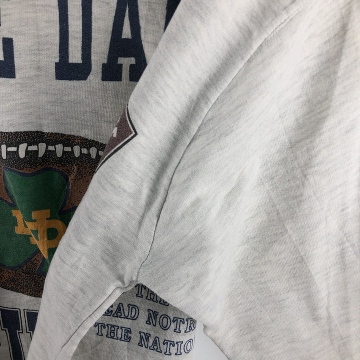 90'S LONG GONE Notre Dame University College Sweatshirt, Made in USA, Men's XL, Vintage /eaa489992