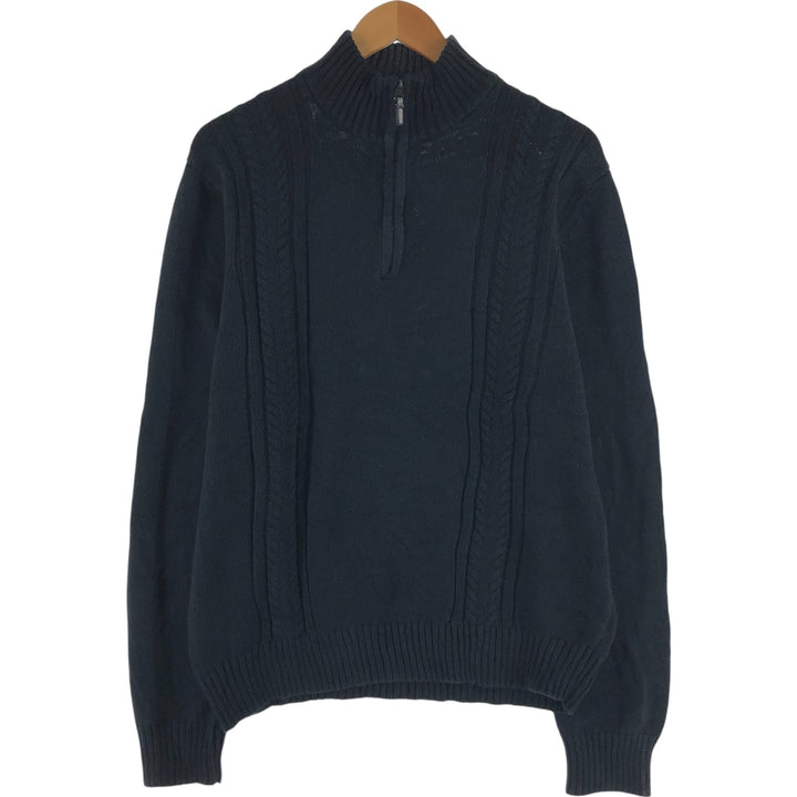 Calvin Klein Cotton Knit Half Zip Sweater Men's M Size / eaa489997