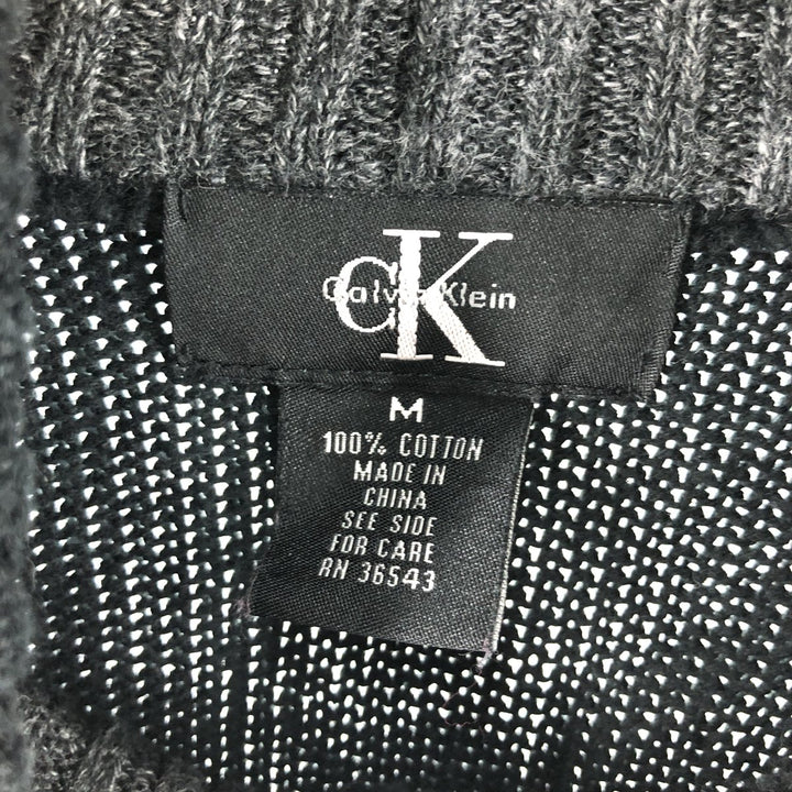 Calvin Klein Cotton Knit Half Zip Sweater Men's M Size / eaa489997