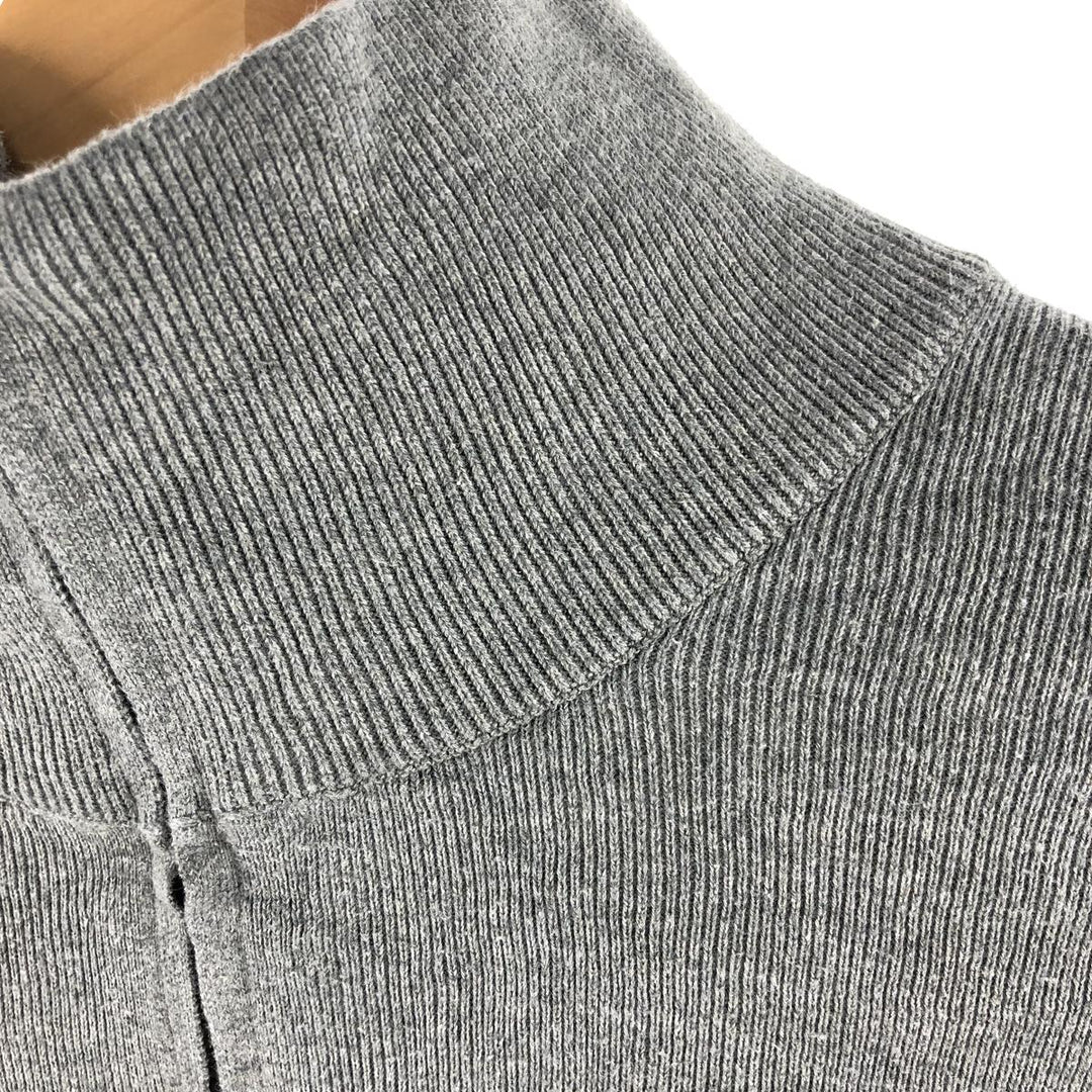 Ralph Lauren POLO RALPH LAUREN Pima cotton knit half zip sweater Men's M size Pima Cotton gray type Vintage Second Hand