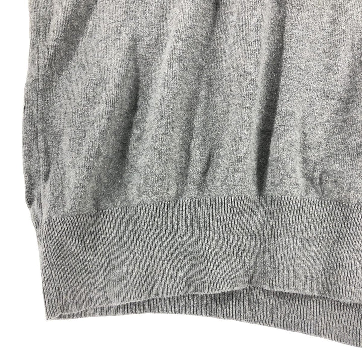 Ralph Lauren POLO RALPH LAUREN Pima cotton knit half zip sweater Men's M size Pima Cotton gray type Vintage Second Hand