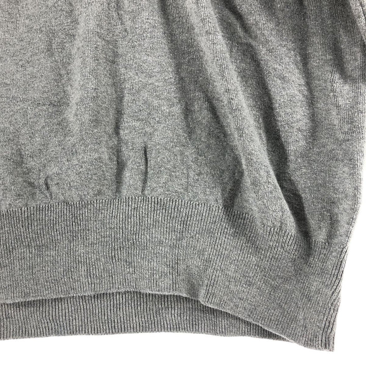 Ralph Lauren POLO RALPH LAUREN Pima cotton knit half zip sweater Men's M size Pima Cotton gray type Vintage Second Hand