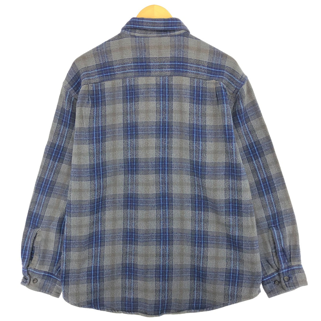 ST JOHN'S BAY Long Sleeve Heavy Flannel Check Shirt Men's XL /eaa490007