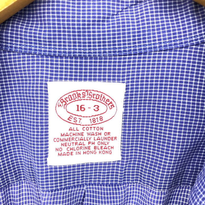 Brooks Brothers Est.1818 Long Sleeve Button-Down Check Shirt Men's Size L / eaa490037