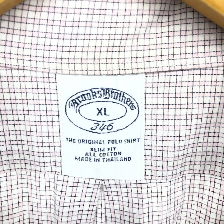 Brooks Brothers 346 Long Sleeve Button-Down Check Shirt Men's XL / eaa490039