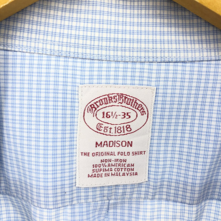 Brooks Brothers Est.1818 Long Sleeve Button-Down Check Shirt Men's Size L / eaa490040