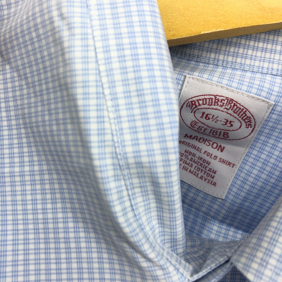 Brooks Brothers Est.1818 Long Sleeve Button-Down Check Shirt Men's Size L / eaa490040