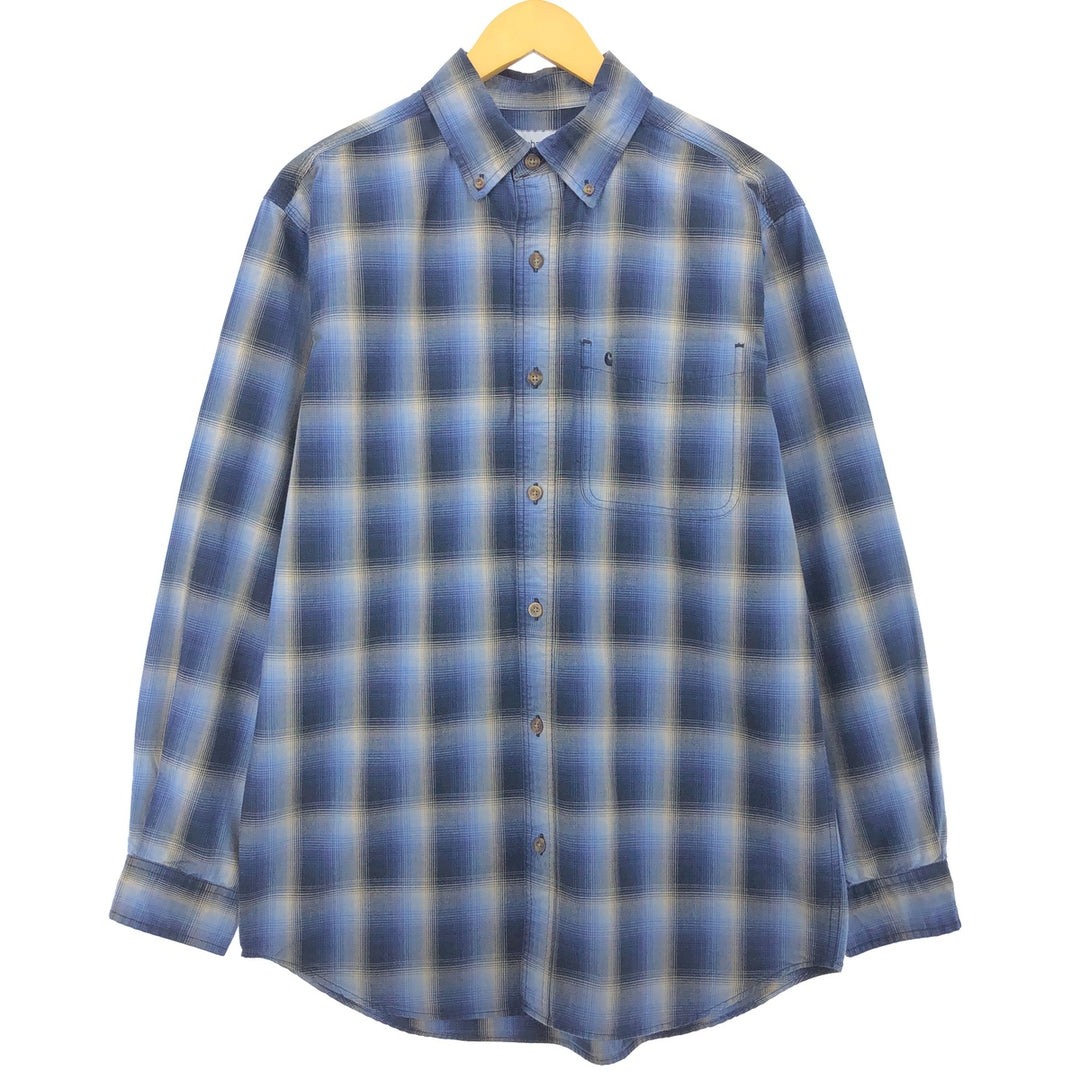 Carhartt Ombre Check Long Sleeve Button-Down Check Shirt Men's M Size / eaa490045