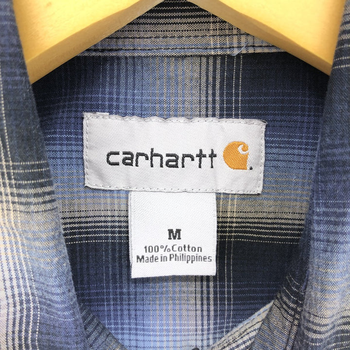 Carhartt Ombre Check Long Sleeve Button-Down Check Shirt Men's M Size / eaa490045