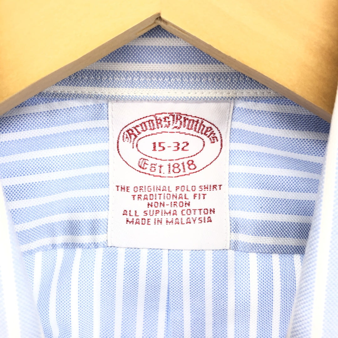 Brooks Brothers Est.1818 Long Sleeve Button-Down Striped Shirt Men's M Size / eaa490046