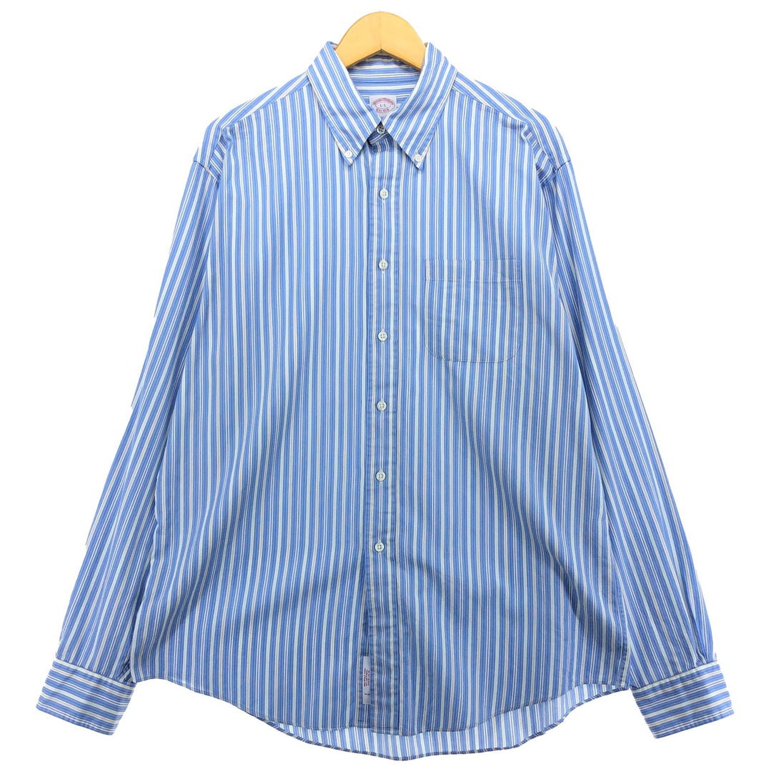 Brooks Brothers Est.1818 Long Sleeve Button-Down Striped Shirt L /eaa490052