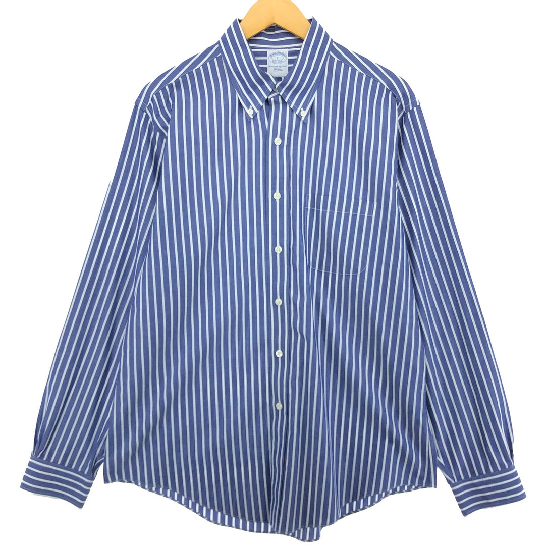 Brooks Brothers Est.1818 Long Sleeve Button-Down Striped Shirt Men's Size L / eaa490060