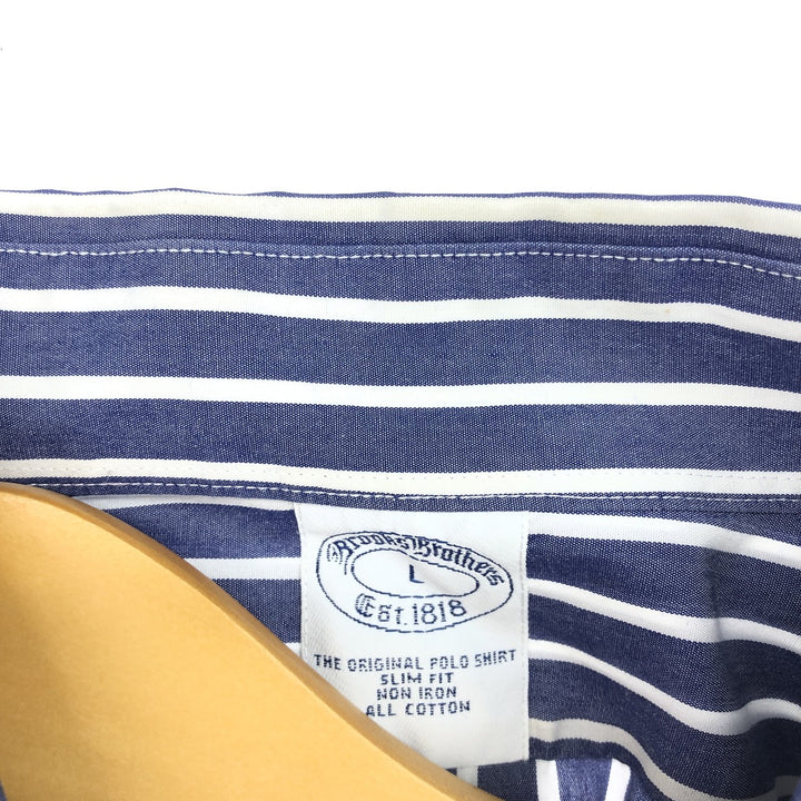 Brooks Brothers Est.1818 Long Sleeve Button-Down Striped Shirt Men's Size L / eaa490060