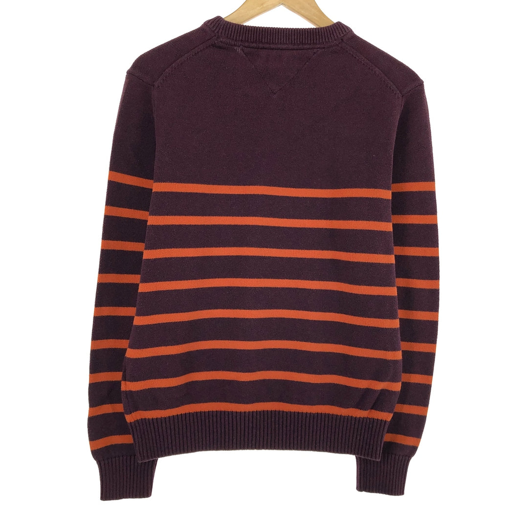 Tommy Hilfiger TOMMY HILFIGER Border Pattern Cotton Knit Sweater Men's M size / eaa490125