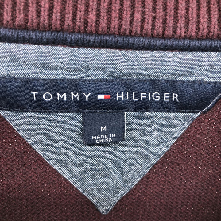 Tommy Hilfiger TOMMY HILFIGER Border Pattern Cotton Knit Sweater Men's M size / eaa490125