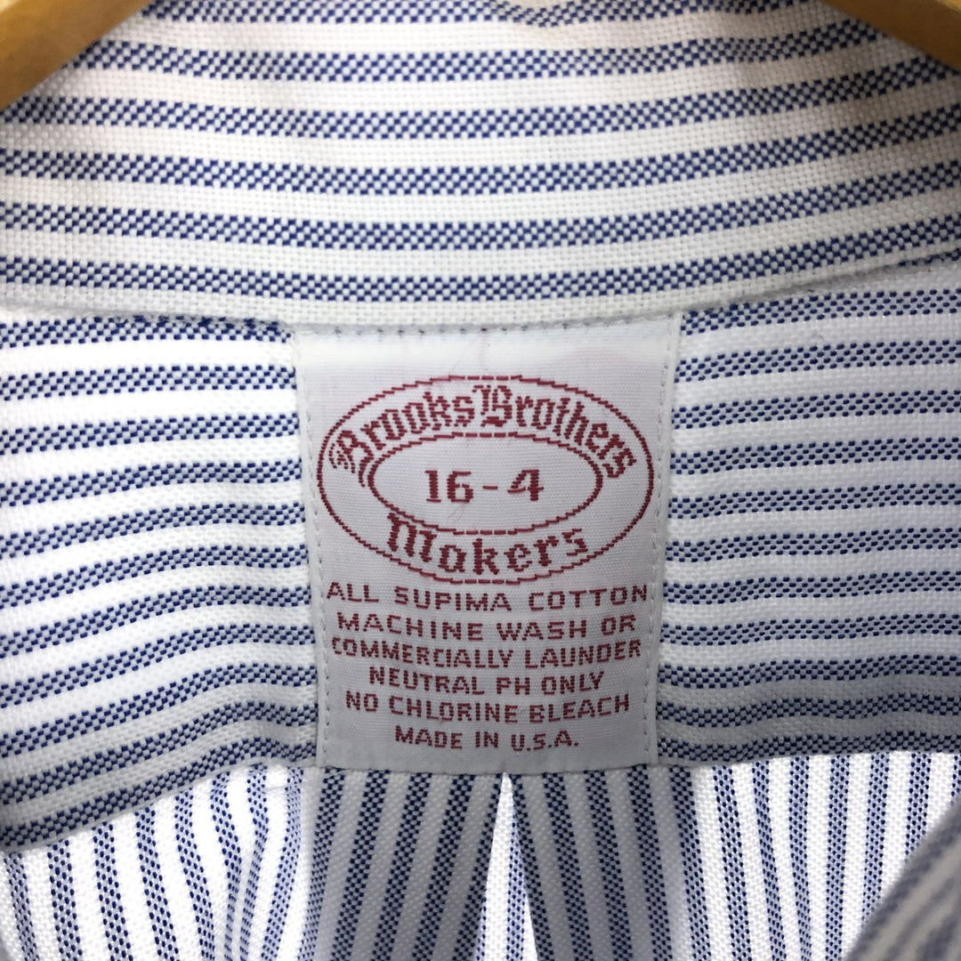 90'S Brooks Brothers MAKERS Long Sleeve Button-Down Striped Shirt Made in USA Men's L Size Vintage /eaa490166