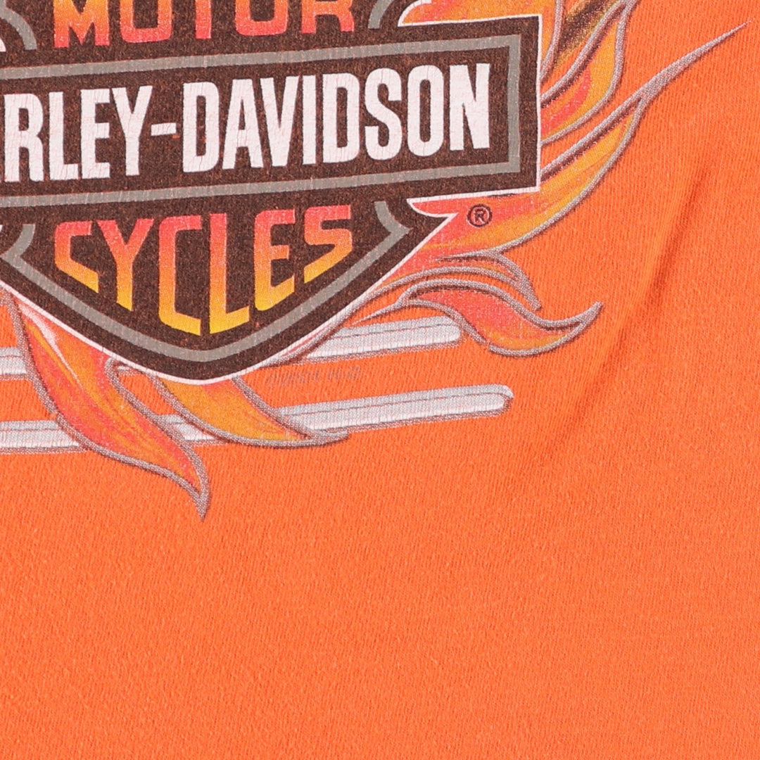 00'S Harley-Davidson Eagle Pattern Motorcycle Bike T-shirt Made in USA Men's L size /eaa490176