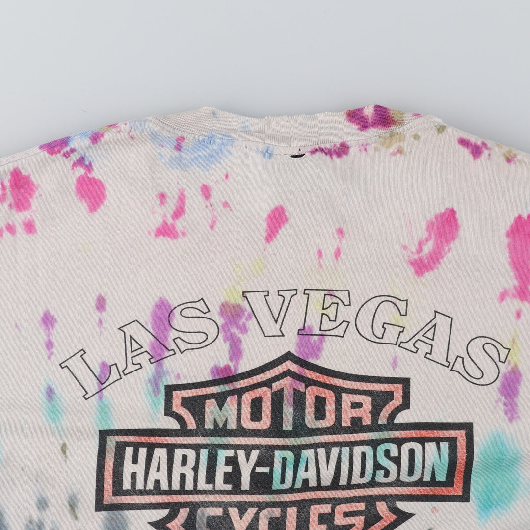 Harley-Davidson Tie-dye Pattern Motorcycle Bike T-shirt Made in USA Men's XL /eaa490191