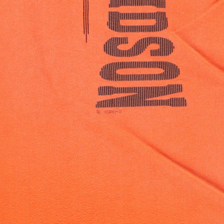 00'S Harley-Davidson Motorcycle Bike T-shirt Made in USA Men's XXL cotton orange type Vintage Second Hand