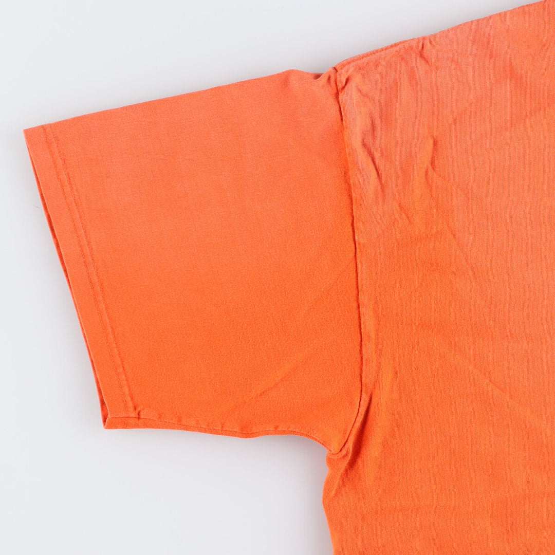 00'S Harley-Davidson Motorcycle Bike T-shirt Made in USA Men's XXL cotton orange type Vintage Second Hand