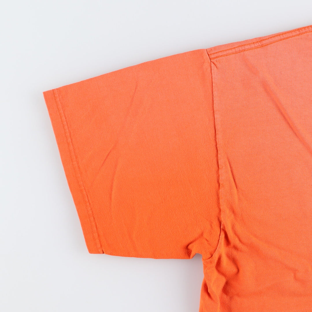 00'S Harley-Davidson Motorcycle Bike T-shirt Made in USA Men's XXL cotton orange type Vintage Second Hand