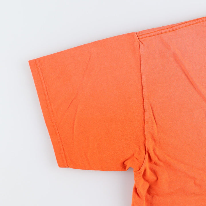 00'S Harley-Davidson Motorcycle Bike T-shirt Made in USA Men's XXL cotton orange type Vintage Second Hand