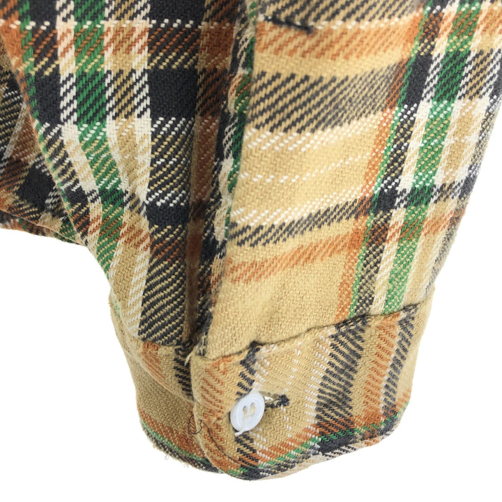 Long sleeve flannel check shirt, men's size L / eaa490221