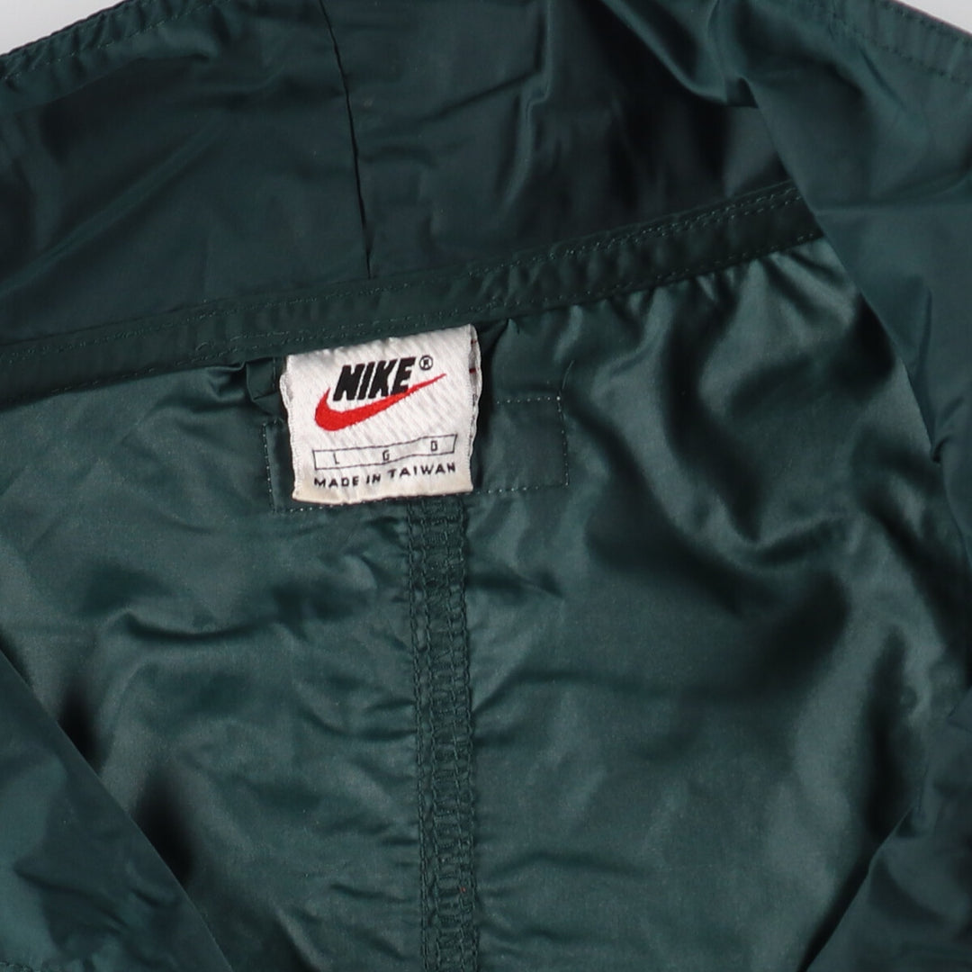 90'S Nike Half Zip Nylon Pullover Men's L Size Vintage /eaa490233