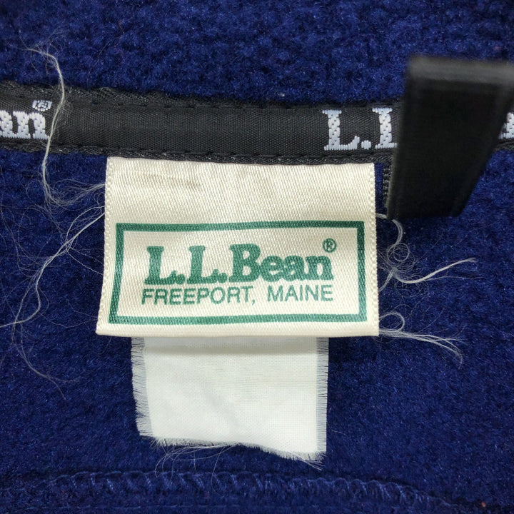 70s~80'S LLBean Half Zip Fleece Pullover Men's L Size Vintage /eaa490304