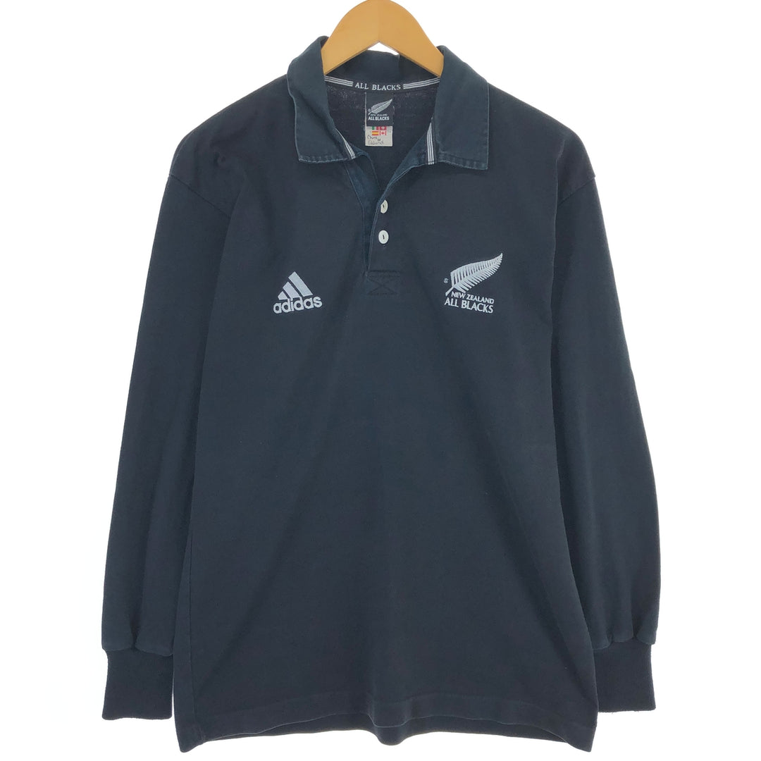 Adidas ALL BLACKS Long Sleeve Rugby Shirt Men's M / eaa490309