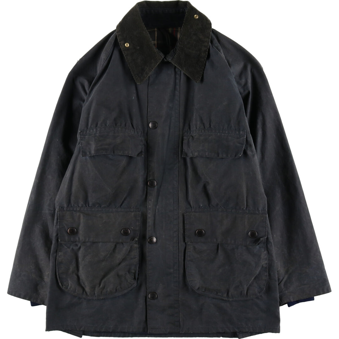 90'S Barbour BEDALE 3 Warrant Waxed Cotton Oiled Jacket Made in England Size 34In Men's S /eaa490416